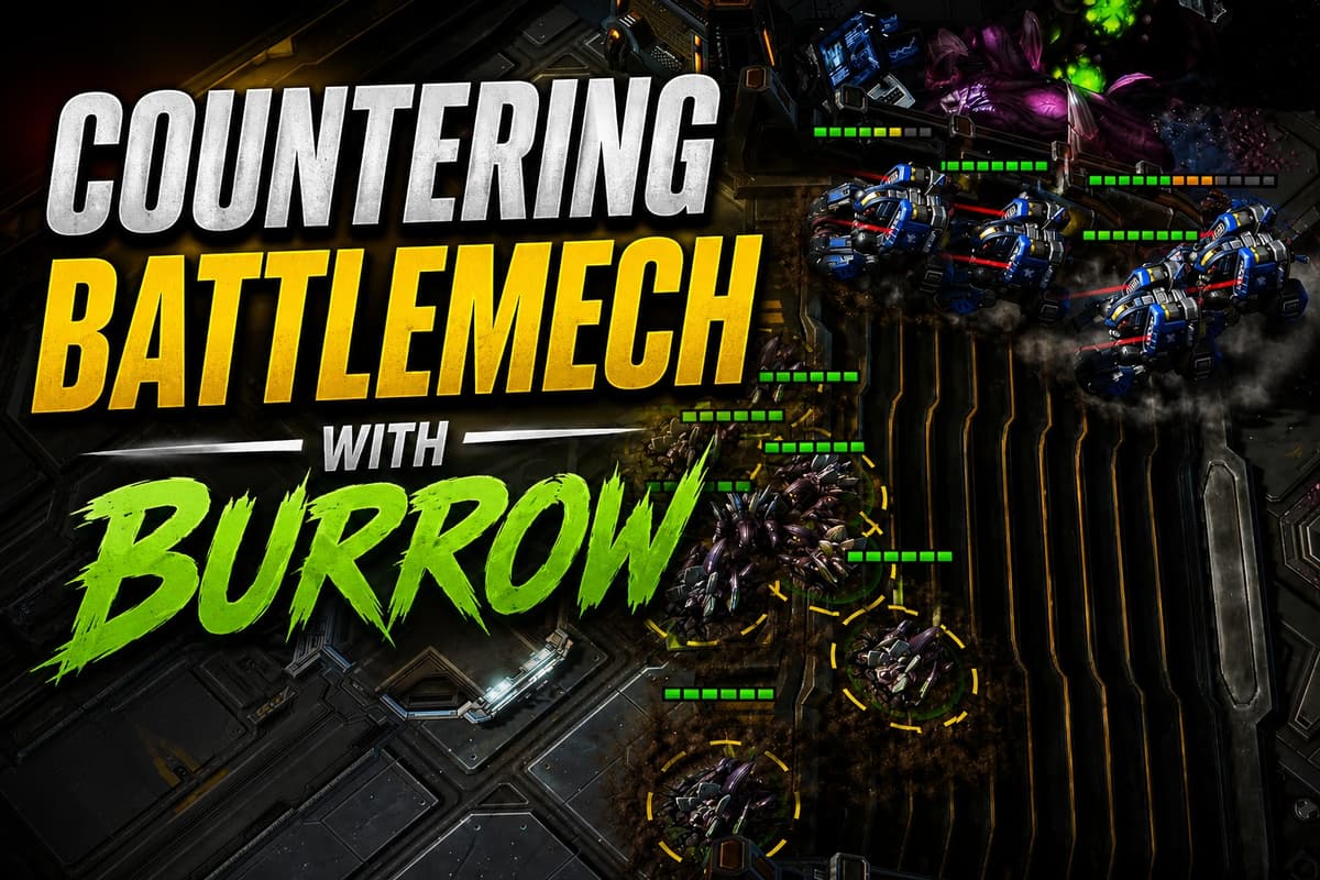 ZvT Countering BattleMech with Burrow