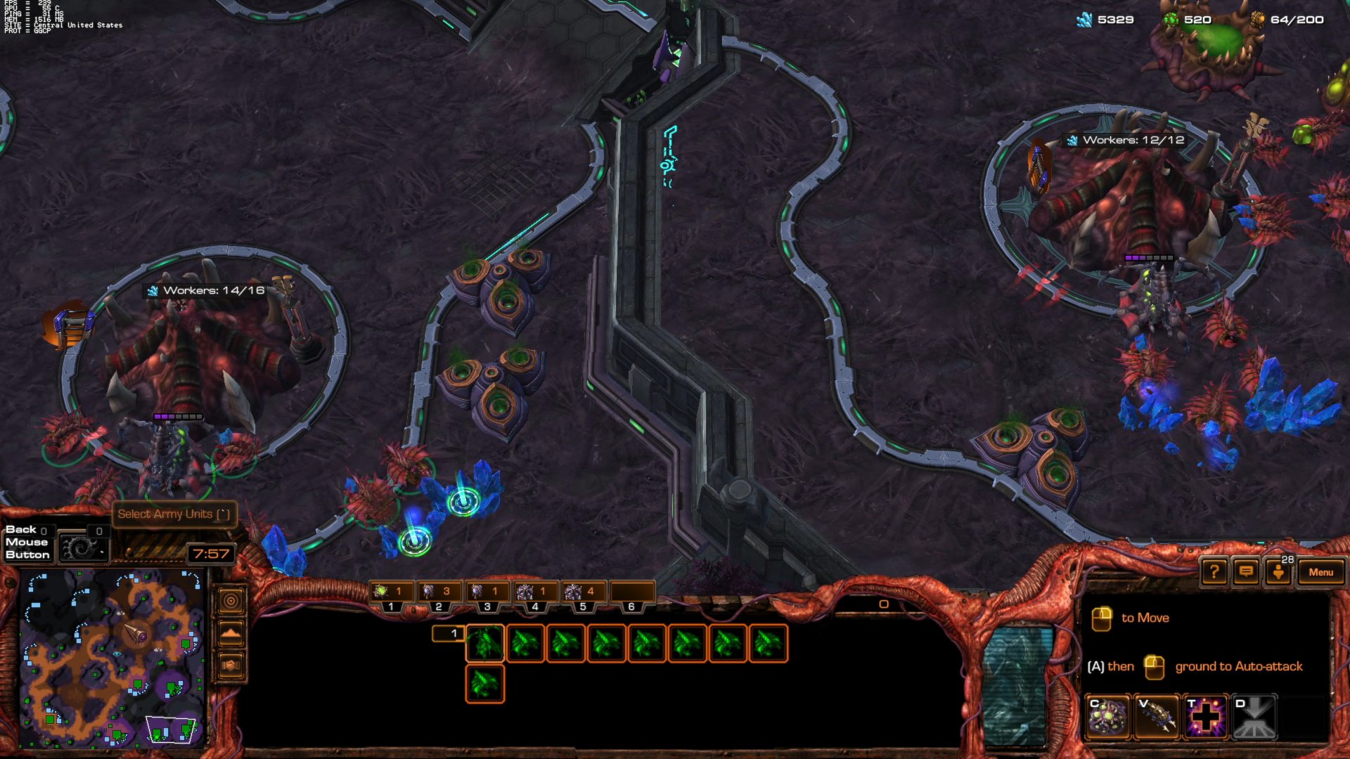 Zerg Map Tutorial- A guide to overlord positioning for Taito Citadel