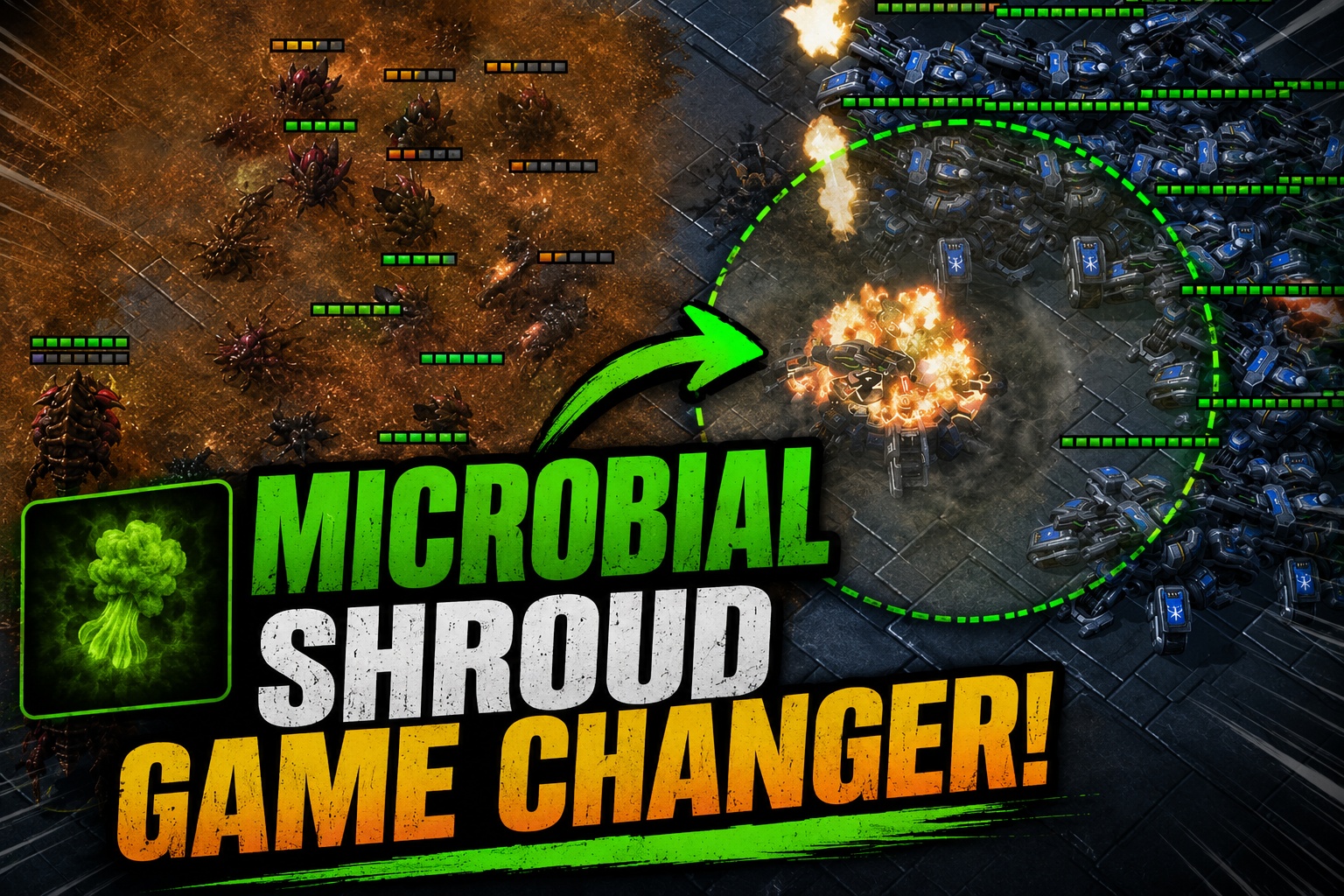 ZvT Microbial shroud Use Against Terran Mech
